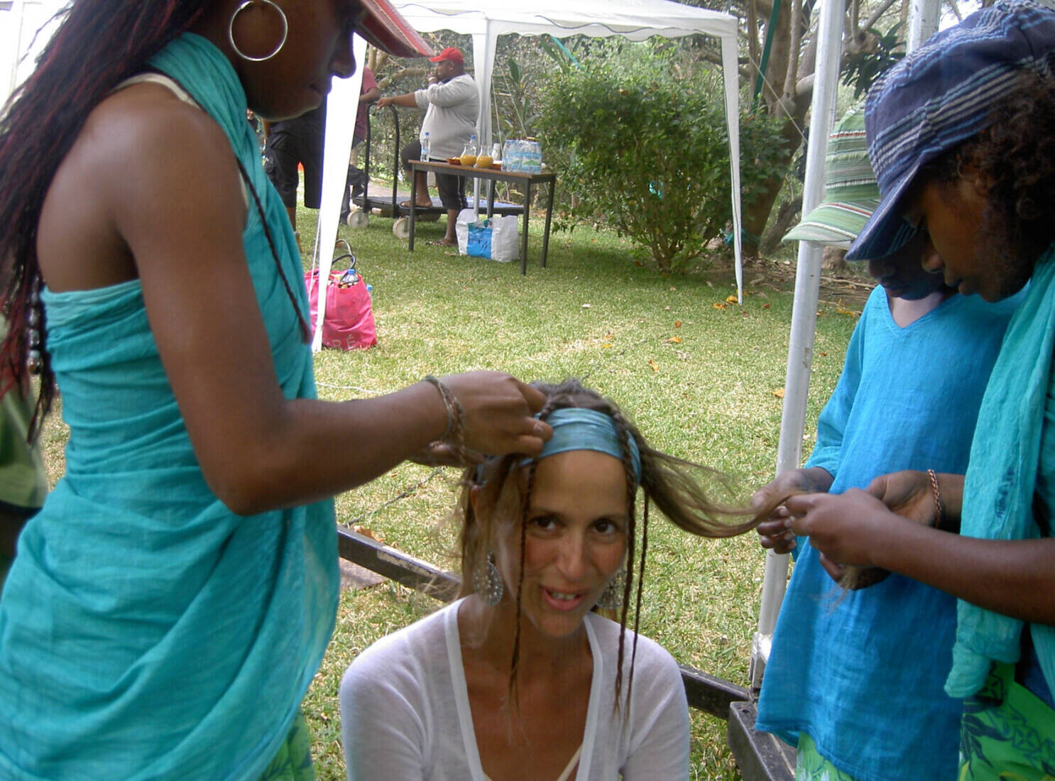 Préparatifs de coiffure